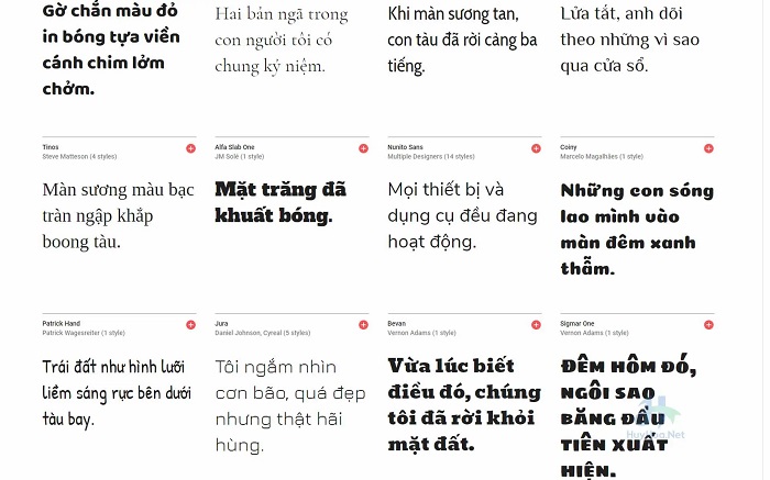 Font Font chữ đẹp, tiếng Việt